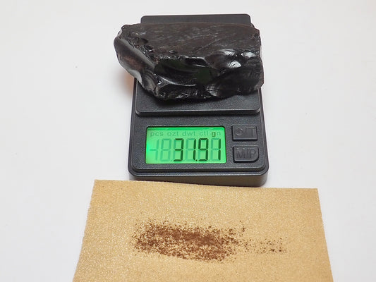 Raw Whitby Jet Specimen (31g) – Authentic Whitby Jet
