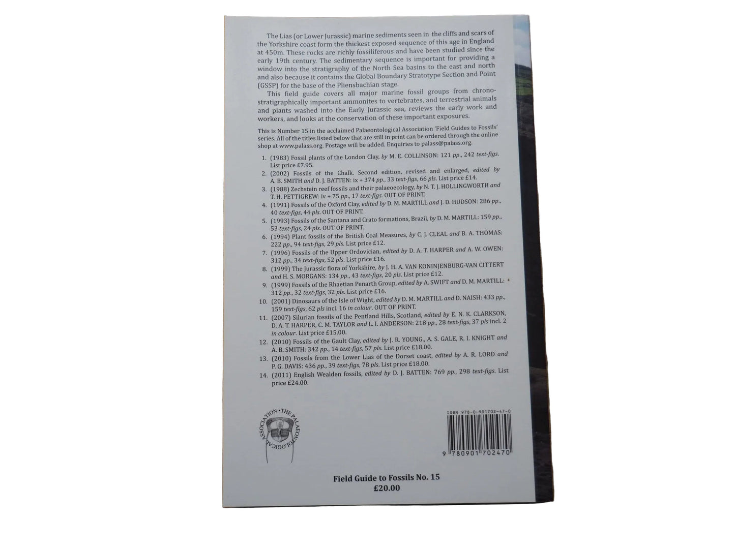 Fossils from the Lias of the Yorkshire Coast: 15 (Palaeontological Association Field Guide to Fossils)